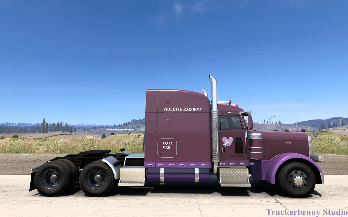 Violette Rainbow Peterbilt 389 (Digital Image)