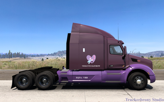 Violette Rainbow Peterbilt 579 (Digital Image)